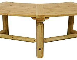 Leigh Country Aspen Curved Bench, Natural