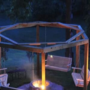Porch Swing Fire Pit Kit 140 SFT kit for fire Pit Surround Seating