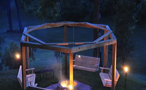 Porch Swing Fire Pit Kit 140 SFT kit for fire Pit Surround Seating