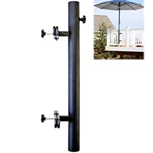 LOVE YOUR DECK | Patio Umbrella Holder | Outdoor Umbrella Base and Mount | Attaches to Railing Maximizing Patio Space and Shade