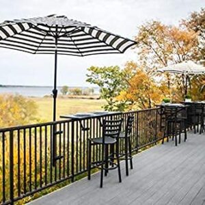 LOVE YOUR DECK | Patio Umbrella Holder | Outdoor Umbrella Base and Mount | Attaches to Railing Maximizing Patio Space and Shade