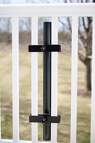 LOVE YOUR DECK | Patio Umbrella Holder | Outdoor Umbrella Base and Mount | Attaches to Railing Maximizing Patio Space and Shade