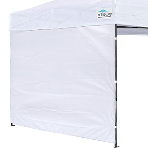 Ontheway Sunwall for 10x10 Pop up Canopy, Instant Canopy Tent Sidewall, 1 Pack Sidewall Only (White)