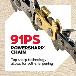 Oregon CS1500 18-inch 15 Amp Self-Sharpening Corded Electric Chainsaw, with Integrated Self-Sharpening System (PowerSharp), 2-Year Warranty, 120V