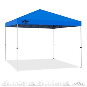 YOLI Taos EasyLift 100 10’x10’ Instant Pop-Up Canopy Tent with Carry Bag, Blue