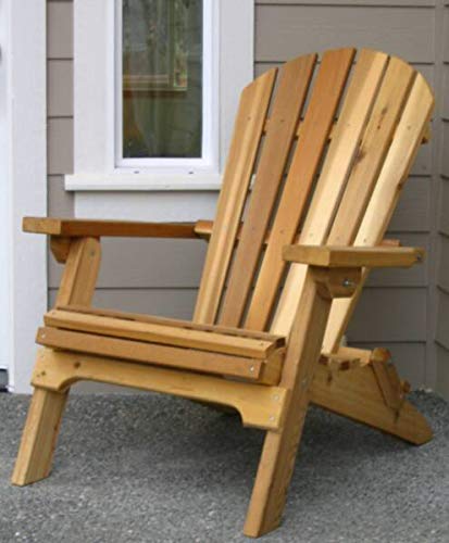 Kilmer Creek Folding Natural Cedar Adirondack Chair, Amish Crafted