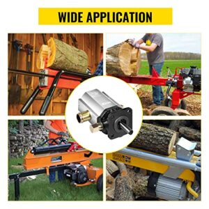 Bestauto Hydraulic Wood Splitter Pump 3000 PSI 2 Stage Log Splitter Pump 13 GPM, Hydraulic Gear Pump 3600 RPM Aluminum Log Splitter Pumps 1/8" Keyed Shaft for Gas Log Splitters/Hydraulic Power Units