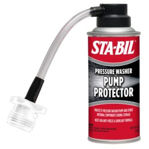 sta-bil pump protector – protects pressure washer pumps and other internal components during storage, next gen anti-freeze and lubricant formula, 4oz (22007) , red