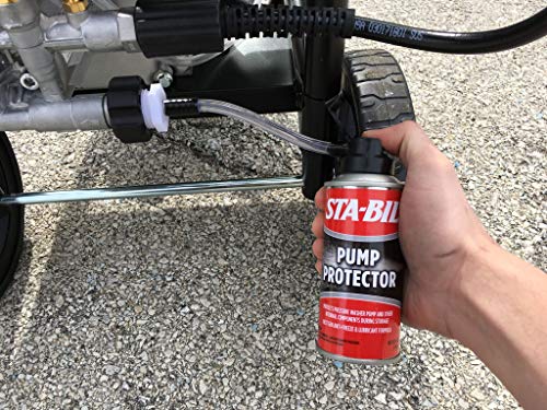 STA-BIL Pump Protector - Protects Pressure Washer Pumps and Other Internal Components During Storage, Next Gen Anti-Freeze and Lubricant Formula, 4oz (22007) , Red