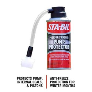 STA-BIL Pump Protector - Protects Pressure Washer Pumps and Other Internal Components During Storage, Next Gen Anti-Freeze and Lubricant Formula, 4oz (22007) , Red