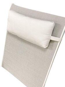 sunbrella headrest pillow -fits ledge lounger (natural (white))