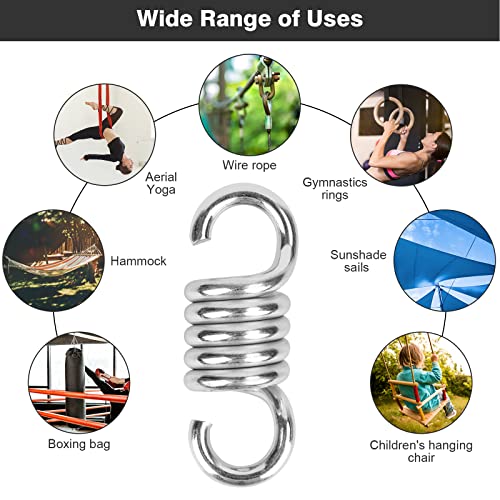 Heavy Duty Spring for Hammock Swing Chair Hanging Porch Suspension Hook,880lbs Weight Capacity