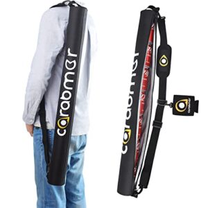 carabmer golf bag beer sleeve – golf cooler bag holds 6，7cans of beer or 2 bottles of wine,golf accessories for men and women (black)