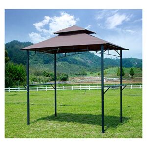gojooasis barbecue grill gazebo outdoor 2-tier bbq canopy tent coffee shelter 8-feet