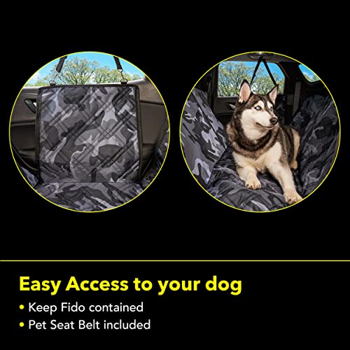 Meadowlark XL Premium Hammock Dog Car Seat Cover Back Seat, Dog Cover Car Seat Protector, Non-Slip, Dog Stuff, Anti Shock, Water Repellant, Pet Car Seat Cover for Dogs w/Seat Belt & 2 Headrest Covers