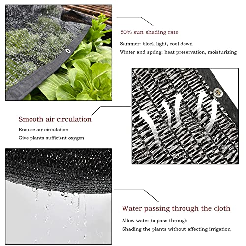 LOVE STORY 10FT x 20FT 55% Black Shade Cloth Sunblock Mesh Cover Taped Edge with Grommets, UV-Resistant,Sun Net for Pergola, Plants Greenhouse, Gardens, Patio, Canopy