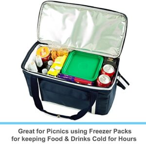 Picnic at Ascot Travel Cooler with Wheels- 64 Can Capacity- Collapsible Leakproof Cooler- Designed & Quality Approved in The USA