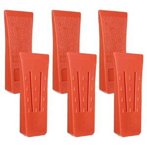 dajave 6 pack tree felling wedges, 6 inch felling wedges with spikes for tree cutting safely, tree wedge felling kit for chainsaw tree log cutting