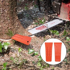 DAJAVE 6 Pack Tree Felling Wedges, 6 Inch Felling Wedges with Spikes for Tree Cutting Safely, Tree Wedge Felling Kit for Chainsaw Tree Log Cutting