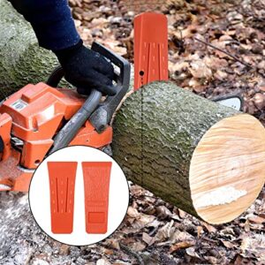 DAJAVE 6 Pack Tree Felling Wedges, 6 Inch Felling Wedges with Spikes for Tree Cutting Safely, Tree Wedge Felling Kit for Chainsaw Tree Log Cutting