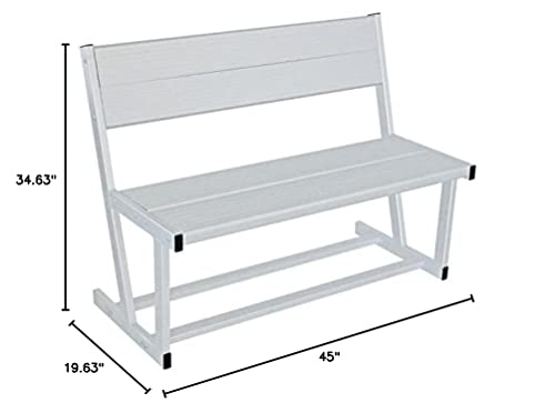 Extreme Max 3006.6641 Universal Aluminum Dock and Patio Bench