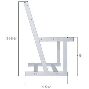 Extreme Max 3006.6641 Universal Aluminum Dock and Patio Bench