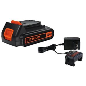 black+decker 20v max* powerconnect 1.5ah lithium ion battery + charger (lbxr20ck)