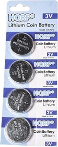 hqrp 4-pack lithium battery compatible with myq garage door sensor