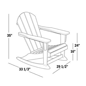 WestinTrends Malibu 3 Piece Outdoor Rocking Chair Set, All Weather Poly Lumber Porch Patio Adirondack Rocking Chair Set of 2 with Side Table, Turquoise