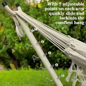 Anyoo Hammock Stand Portable Heavy Duty Steel Stand Easy to Assemble with Carrying Bag Sturdiness Hammock Frame Universal Multi-Use 550 lb Capacity for Outdoor & Indoor Garden