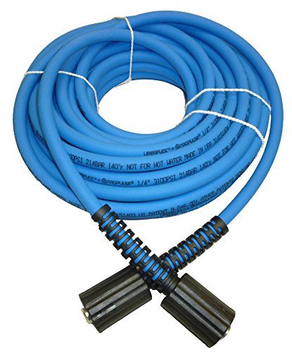 UBERFLEX™ Kink Resistant Pressure Washer Hose 1/4" x 50' 3,100 PSI with (2) 22MM