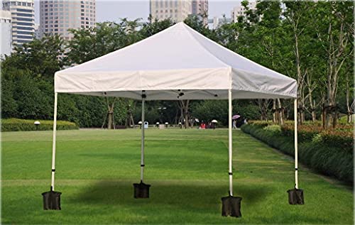 Heavy Duty 600D Gazebo Canopy Weights Bag, Tent Weights Bag for Legs, Sandbags for Pop Up Tent Gazebo Canopy Outdoor Sun Shelter Umbrella Pool Ladder (Black-6 Pack)