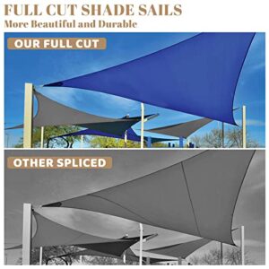 SUNLAX Sun Shade Sail, 8'x10' Sand Rectangle Canopy Shades for Outdoor Patio Pergola Cover Sunshade Sails UV Blocking Canovas Covers