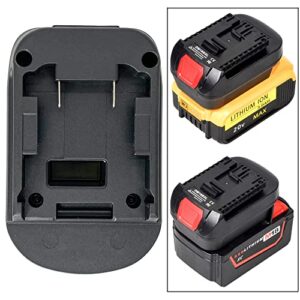 Battery Adapter for Bosch 18V Lithium-Ion Cordless Tool, Compatible with Dewalt 18V 20V Max/Milwakee M18 18V Li-ion Battery Convert to Bosch 18V Compact Lithium Battery BAT608 BAT609 BAT612 BAT618