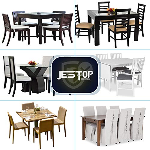 JESTOP Patio Furniture Covers, 96 Inch Rectangular Outdoor Table Cover Waterproof, Heavy Duty 600D Oxford Fabric Patio Table and Chair Cover Anti-UV with 4 Windproof Buckles, 96" L x 64" W x 40" H