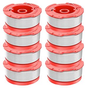 8pcs string trimmer line spool replacement for craftsman weed eater cmzst065 cmzst0653 cmcst900 cmesta900 cmeste920 cmcst98020 cmzst065 grass trimmer, auto feed 0.065 trimmer line spool parts