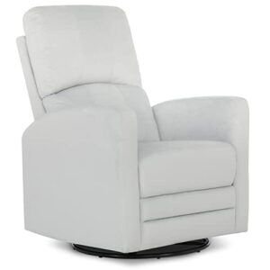 evolur habana, swivel, easy assembly glider chair, grey