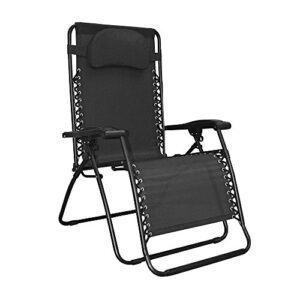 caravan sports infinity oversized zero gravity chair, black