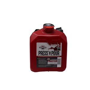 GARAGE BOSS GB310 Briggs and Stratton GarageBoss Press 'N Pour 1+ Gallon Gas Can, Red