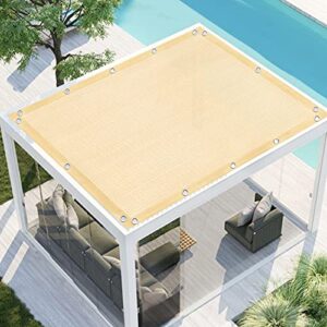 artpuch pergola shade cover 10’x12’ft outdoor sun shade cloth with grommets shade tarp for patio, carport, backyard