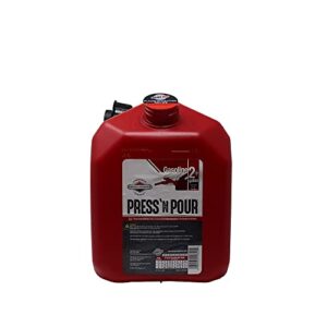 GARAGE BOSS GB320 Briggs and Stratton GarageBoss Press 'N Pour 2+ Gallon Gas Can, Red