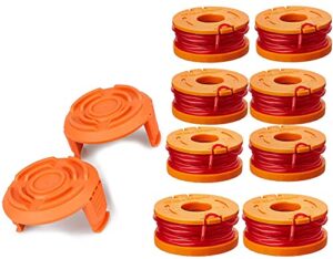 trimmer spool line for worx，edger spool compatible with worx trimmer spools weed eater string,trimmer line refills 0.065 inch for electric string trimmers，weed wacker spool replacement parts