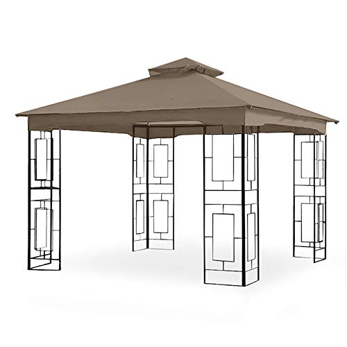 Garden Winds Replacement Canopy for Garden Treasures Geo 10ft Gazebo - Riplock 350 - Nutmeg