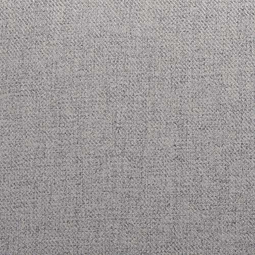 Christopher Knight Home Dejon Modern Fabric Loveseat, Gray / Matte Black Dimensions: 30.00”D x 50.00”W x 32.20”H