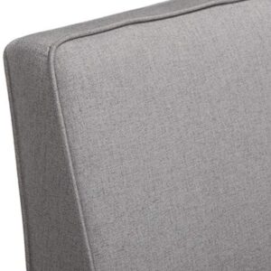 Christopher Knight Home Dejon Modern Fabric Loveseat, Gray / Matte Black Dimensions: 30.00”D x 50.00”W x 32.20”H