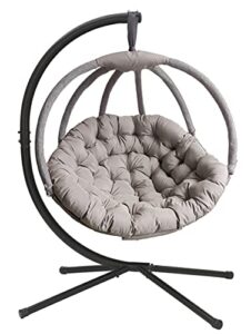 flowerhouse fhov100-sand hanging ball chair w/stand – overland sand