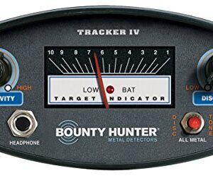 Bounty Hunter TK4 Tracker IV Metal Detector with 8-inch Waterproof Coil