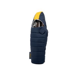 Puffin - The OG Beverage Sleeping Bag - Insulated Beer Cooler, Blue & Gold