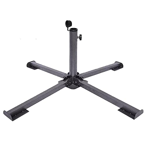 Foldable Beach Umbrella Stand-Outdoor Sunshade Anchor,Portable Patio Umbrella Holder Clamp Adjustable Patio Umbrella Base,Heavy Duty Tempered Iron Patio Umbrella Stand for Courtyard,Garden,Beach