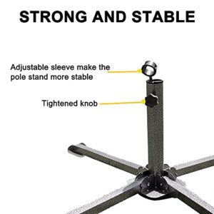 Foldable Beach Umbrella Stand-Outdoor Sunshade Anchor,Portable Patio Umbrella Holder Clamp Adjustable Patio Umbrella Base,Heavy Duty Tempered Iron Patio Umbrella Stand for Courtyard,Garden,Beach